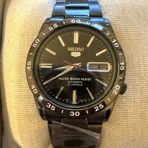 Seiko Watch, Black.
Brand new.